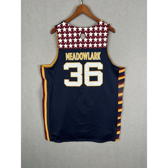 Harlem Globetrotters Platinum Fubu Limited Edition Meadowlark #36 Jersey Sz XL - Picture 9 of 10